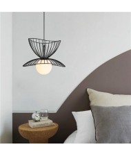 Nordic Style Home Light Wholesale Unique Dress Shape Design Pendant Lamp - Black