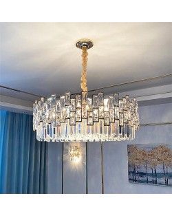 Creative Modern Crystal Bars Combo Design Wholesale Circle Chandelier - Golden