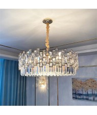 Creative Modern Crystal Bars Combo Design Wholesale Circle Chandelier - Golden