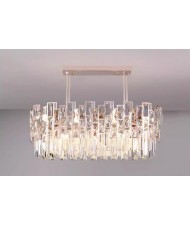Creative Modern Crystal Bars Combo Design Wholesale Circle Chandelier - Golden