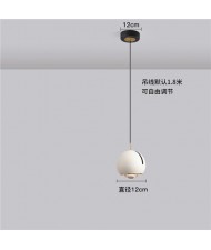 One Head Nordic Modern Style Home Light Wholesale Bed Room Ball Pendant Lamp