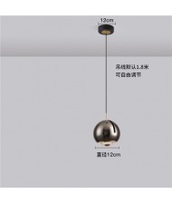 One Head Nordic Modern Style Home Light Wholesale Bed Room Ball Pendant Lamp