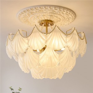 80 cm Nordic Luxury French Style Home Light Wholesale Scallop Shape Chandelier