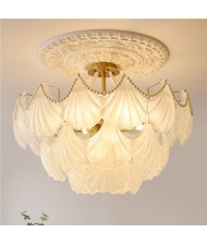 80 cm Nordic Luxury French Style Home Light Wholesale Scallop Shape Chandelier