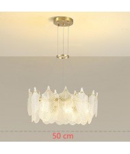 Luxury French Style Home Light Glass Leaf Chandelier