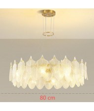 Luxury French Style Home Light Glass Leaf Chandelier