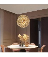 40 cm Modern Luxury Style Home Light Blowball Design Roung Pendant Crystal Lamp