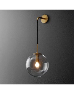 U.S. Vintage Style Wholesale Home Light Glass Ball Wall Lamp