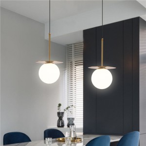 1 Head Nordic Modern Style Wholesale Home Light Glass Pendant Lamp
