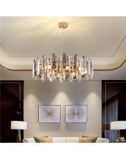 Modern Style Home Light Luxury Living Room K9 Crystal Chandelier