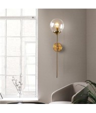 Modern Style Wholesale Home Light Minimalist Glass Ball Wall Lamp - Clear
