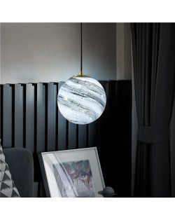 Modern Style Wholesale Home Light Planet Glass Ball Pendant Lamp - Gray