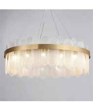 Modern Style Home Light Glass Leaves Design Luxury Chandelier