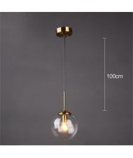 1 Head Glass Ball Pendant Lamp Minimalist Modern Style Wholesale Home Light