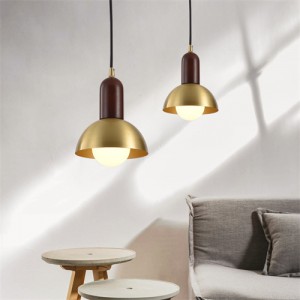 1 Head Minimalist Modern Style Home Light Wholesale Golden Pendant Lamp