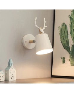 Nordic Modern Style Home Light Wholesale Antler Design Wall Lamp - White