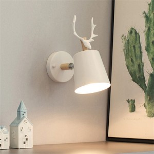 Nordic Modern Style Home Light Wholesale Antler Design Wall Lamp - White
