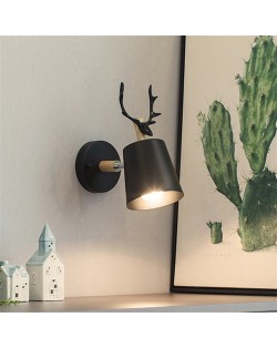 Nordic Modern Style Home Light Wholesale Antler Design Wall Lamp - Black