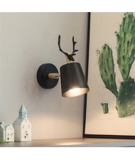 Nordic Modern Style Home Light Wholesale Antler Design Wall Lamp - Black