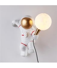 Art Ornament Cartoon Astronaut Home Light Wholesale Moon Wall Lamp