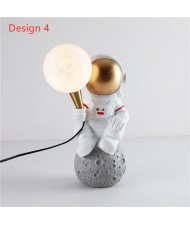 Art Ornament Cartoon Astronaut Home Light Wholesale Moon Wall Lamp