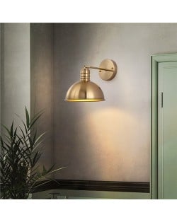 Nordic Modern Home Light Wholesale Golden Semicircle Wall Lamp