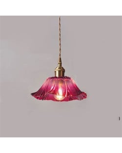 U.S. Style Vintage Home Light Wholesale Flower Pendant  Lamp - Red