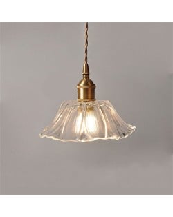 U.S. Style Vintage Home Light Wholesale Flower Pendant  Lamp - White