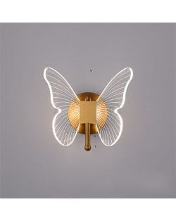 Luxury Nordic Modern Home Light Wholesale Glass Butterfly Wall Lamp