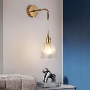Nordic Modern Home Light Wholesale Living Room Simple Glass Wall Lamp