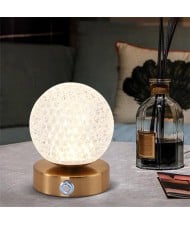Nordic Modern Luxury Style Home Light Wholesale Living Room Crystal Ball Table Lamp