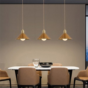 1 Head Nordic Modern Style Home Light Golden Dining Room Pendant Lamp