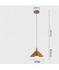 1 Head Nordic Modern Style Home Light Golden Dining Room Pendant Lamp