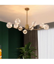 9 Heads Nordic Modern Style Home Light Glass Ball Chandelier