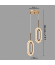 Nordic Modern Style Home Light Luxury Oval Pendant Lamp