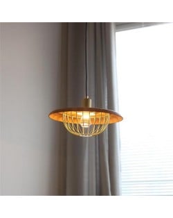 Danish Style Modern Home Light White Wood Pendant Lamp - Brown