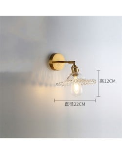 Nordic Retro Style Wholesale Home Light Transprent Glass Bed Room Worm Light Wall Lamp