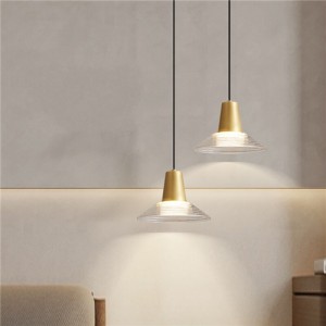 1 Head Nordic Modern Style Home Light High Quality Copper Simple Glass Pendant Lamp