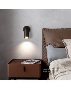 Nordic Modern Style Home Light High Quality Minimalist Black Bedside Wall Lamp
