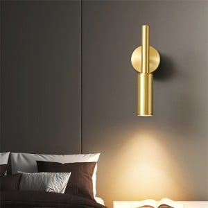 Nordic Minimalist Modern Style Home Light High Quality Copper Wall Lamp - Golden