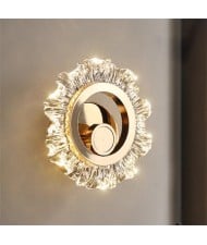 Nordic Mordern Style Home Light Luxury High Quality Round Flower Design  Wall  Lamp