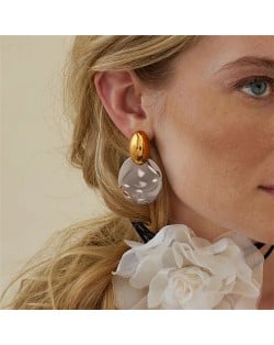 High Quality Titanium Steel Jewelry Wholesale Fashion Color Match Women Stainless Steel Earrings