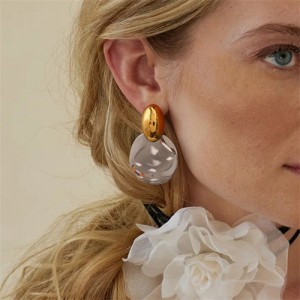 High Quality Titanium Steel Jewelry Wholesale Fashion Color Match Women Stainless Steel Earrings