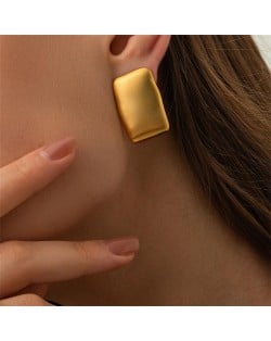 Retro Matte Design High Quality Titanium Steel Jewelry Wholesale Fashion Women Stainless Steel Stud Earrings