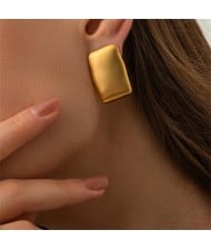 Retro Matte Design High Quality Titanium Steel Jewelry Wholesale Fashion Women Stainless Steel Stud Earrings