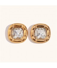 Minimalist Style 316L Stainless Steel Steel Wholesale Earrings - White
