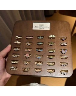 Enamel Butterfly Female Niche High-grade sense Light Luxury Non-fading Women Copper Fashion Ring