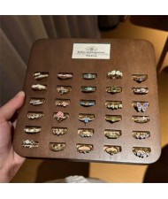 Enamel Butterfly Female Niche High-grade sense Light Luxury Non-fading Women Copper Fashion Ring