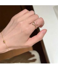 Enamel Butterfly Female Niche High-grade sense Light Luxury Non-fading Women Copper Fashion Ring