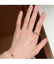 Enamel Butterfly Female Niche High-grade sense Light Luxury Non-fading Women Copper Fashion Ring